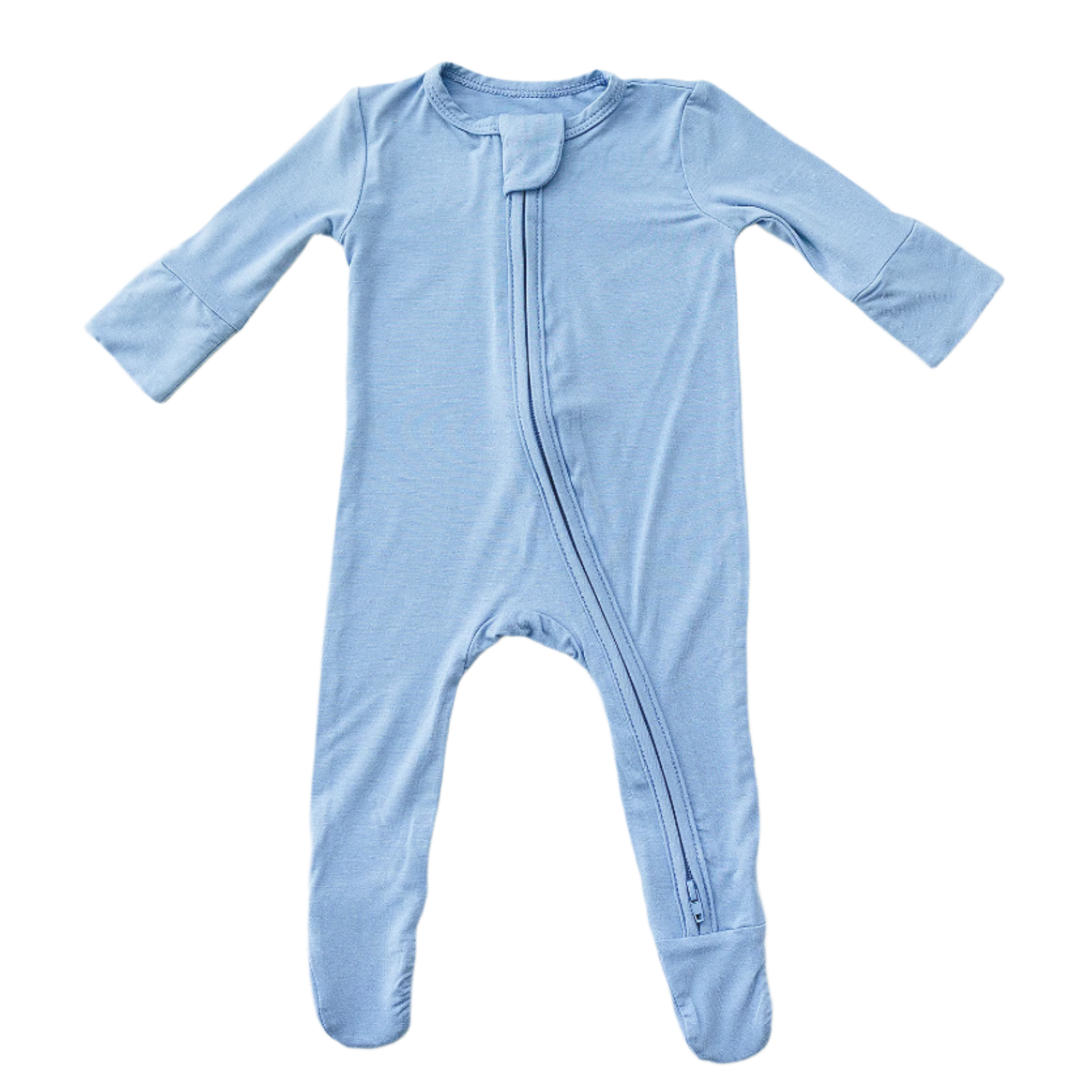 Zip Footie | Hydrangea Blue