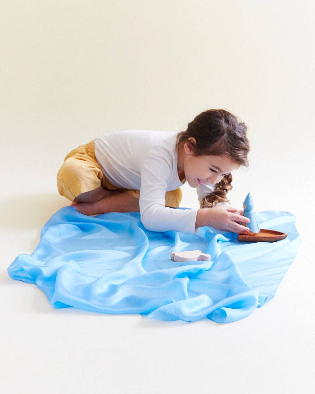 Playsilks - Open-Ended 100% Silk, Natural Waldorf Toys: Rose