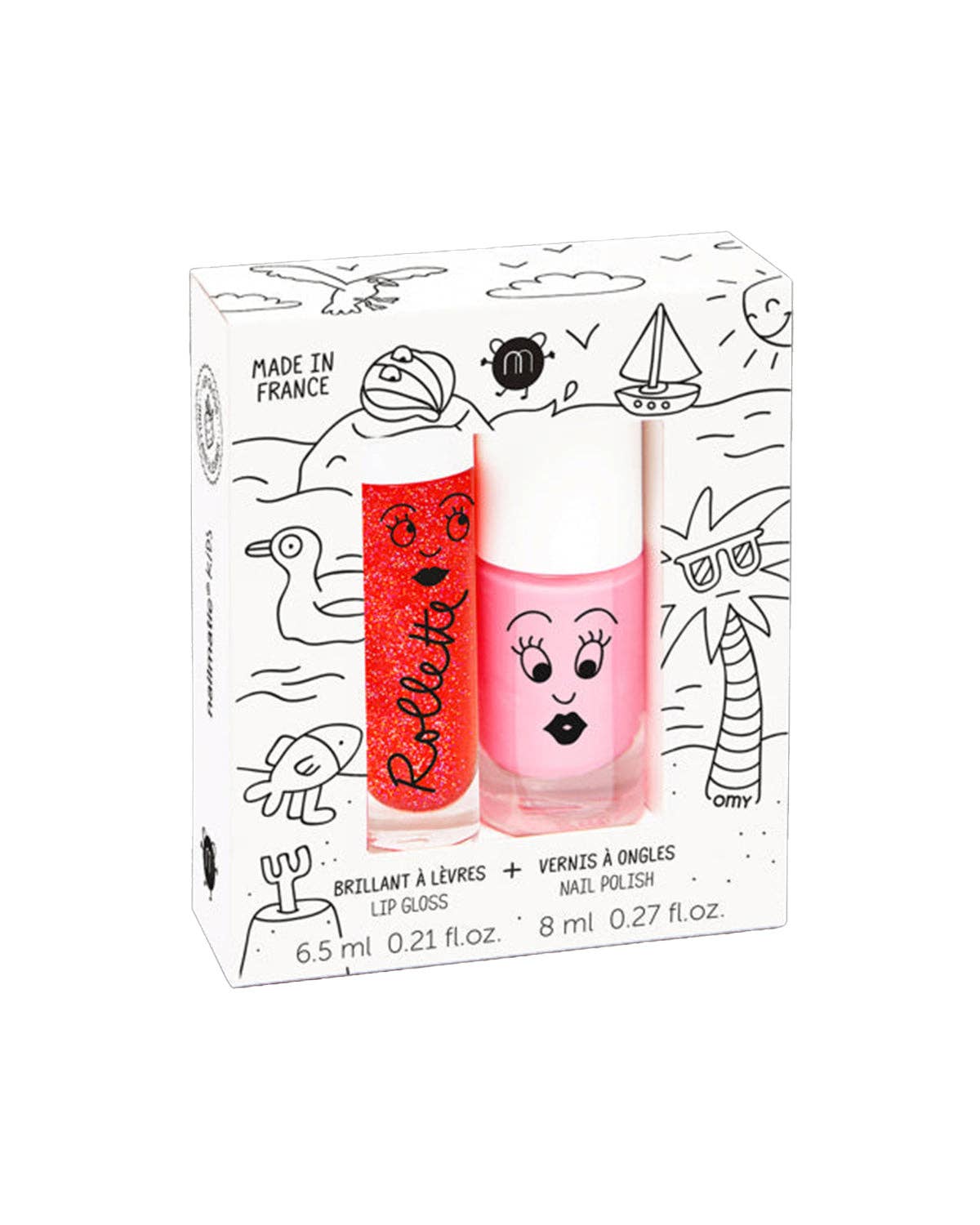 Nailpolish and Lip Gloss Set for Kids | Holidays