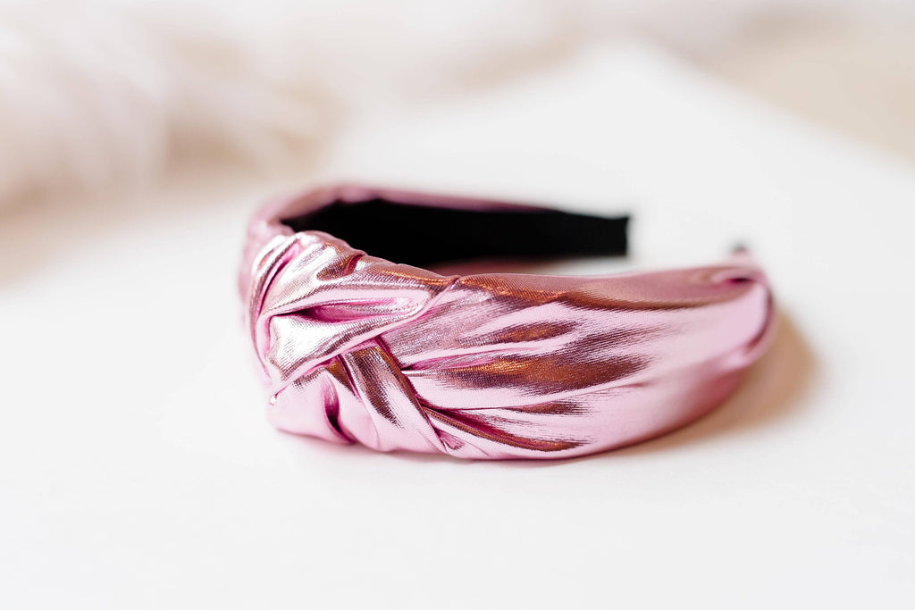 Lamé Knot Headband - Gold