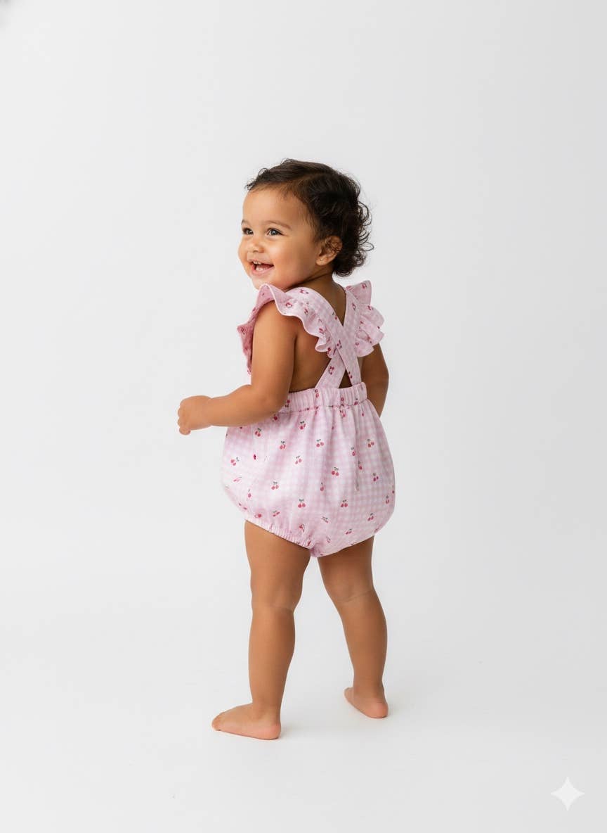 Cherries Pima Baby Bloomer