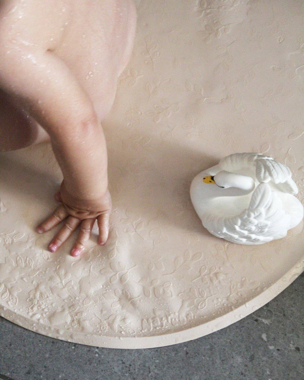 Natural rubber Bathtoy Swan - White | Large