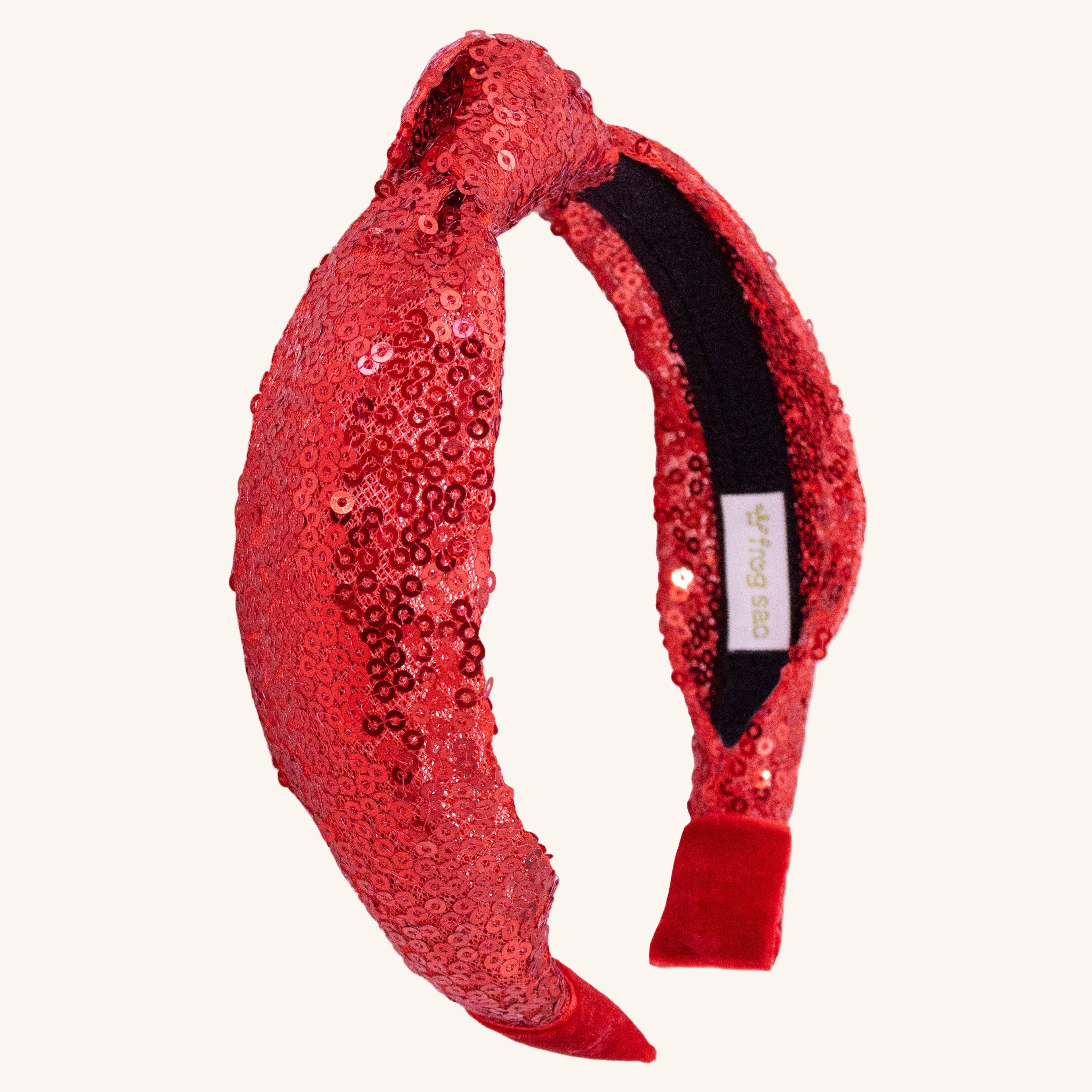 Knot Headband - Sequin | Red