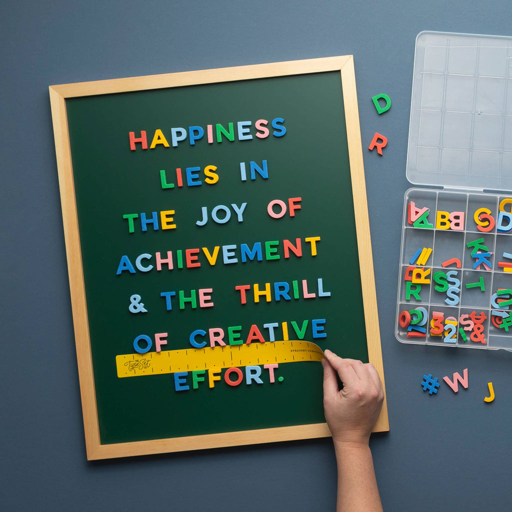 Rainbow 200pcs 1-inch Magnetic Letters: Rainbow Pop