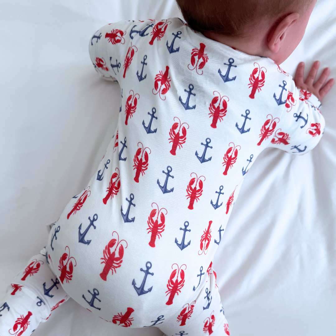 Cape Cod Lobster Zippered Romper