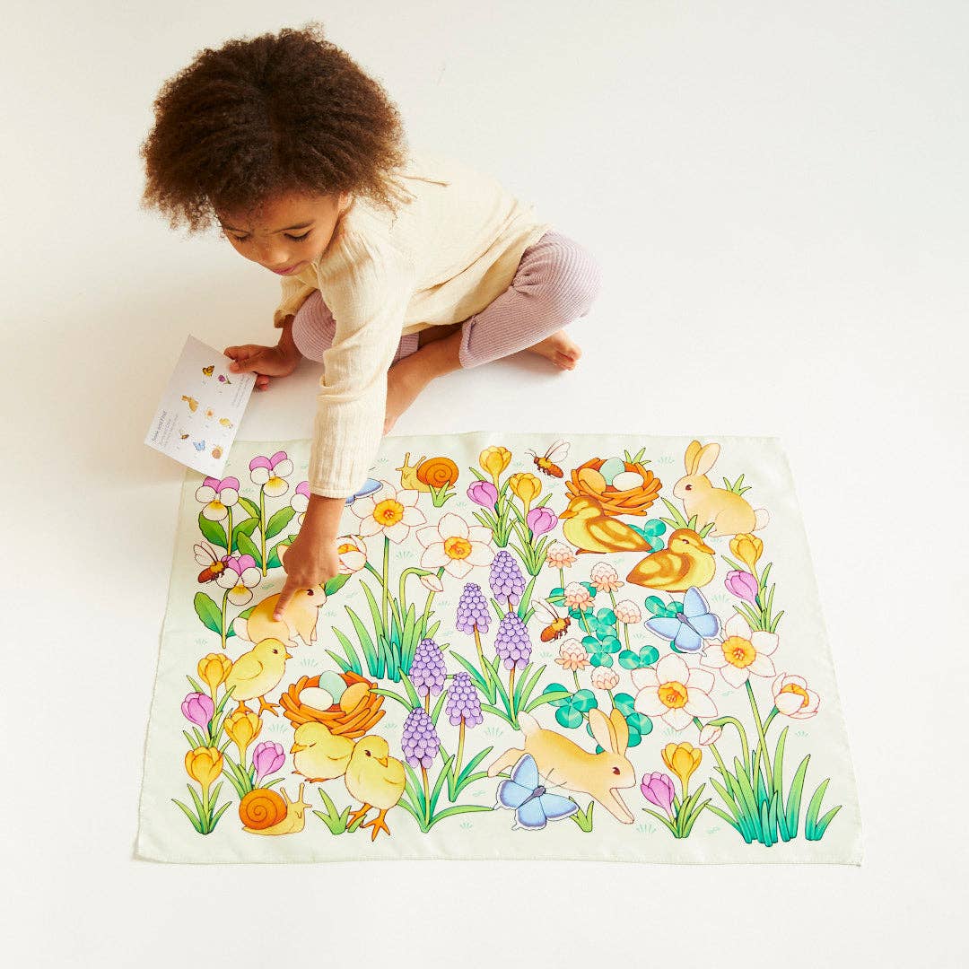 Bunny & Egg Seek & Find Playsilk