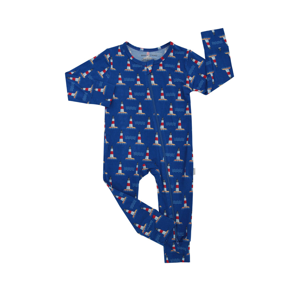 Lighthouse Zippered Romper