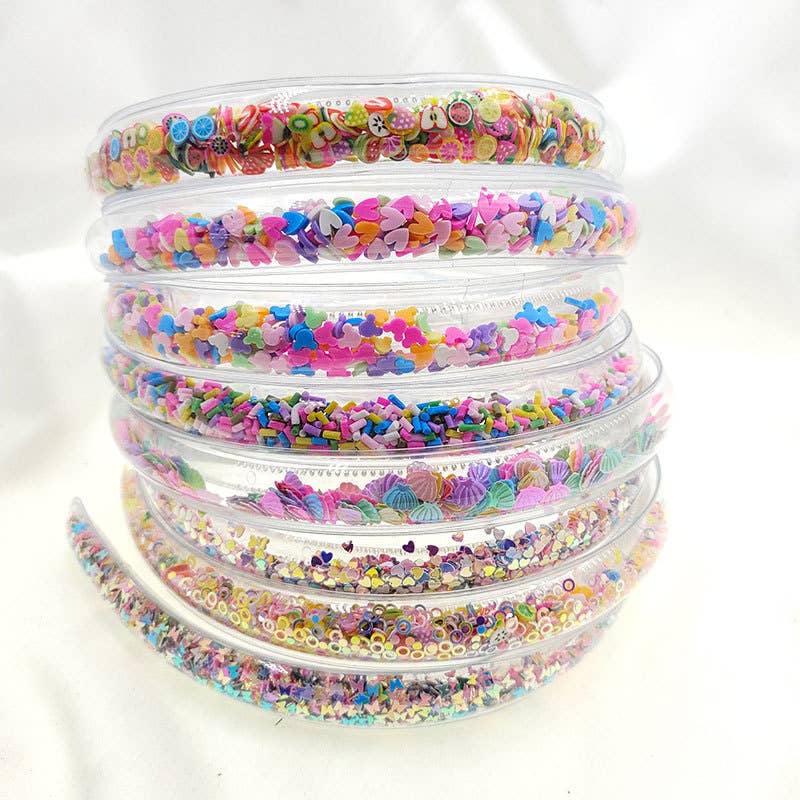 Sequin Hearts Headband
