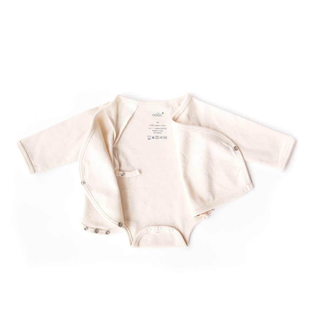 Organic Baby Bodysuit - Natural