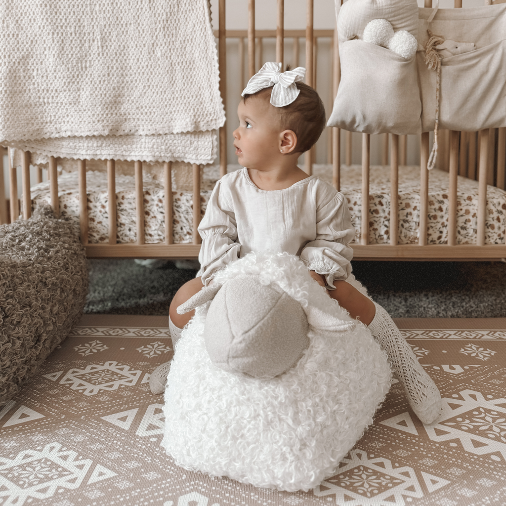 Baa Baa Sheep Pouff | Cream