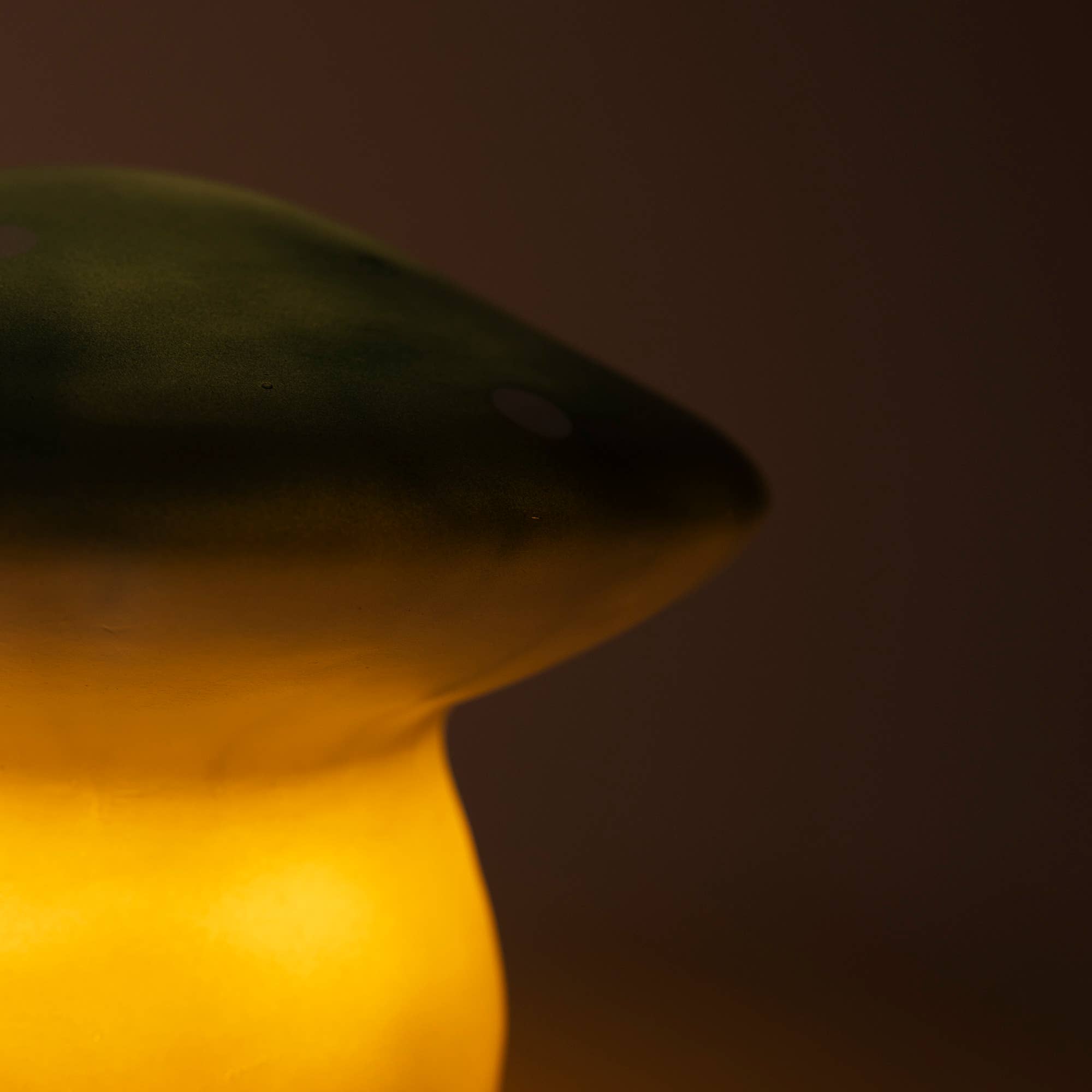 Medium Natural Teal Mushroom w/ Plug