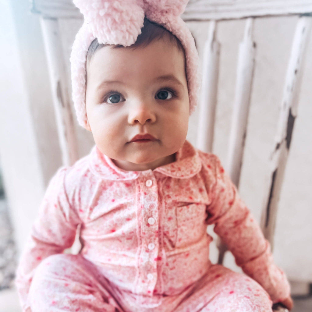 Retro Jumpsuit | Ditsy Pink