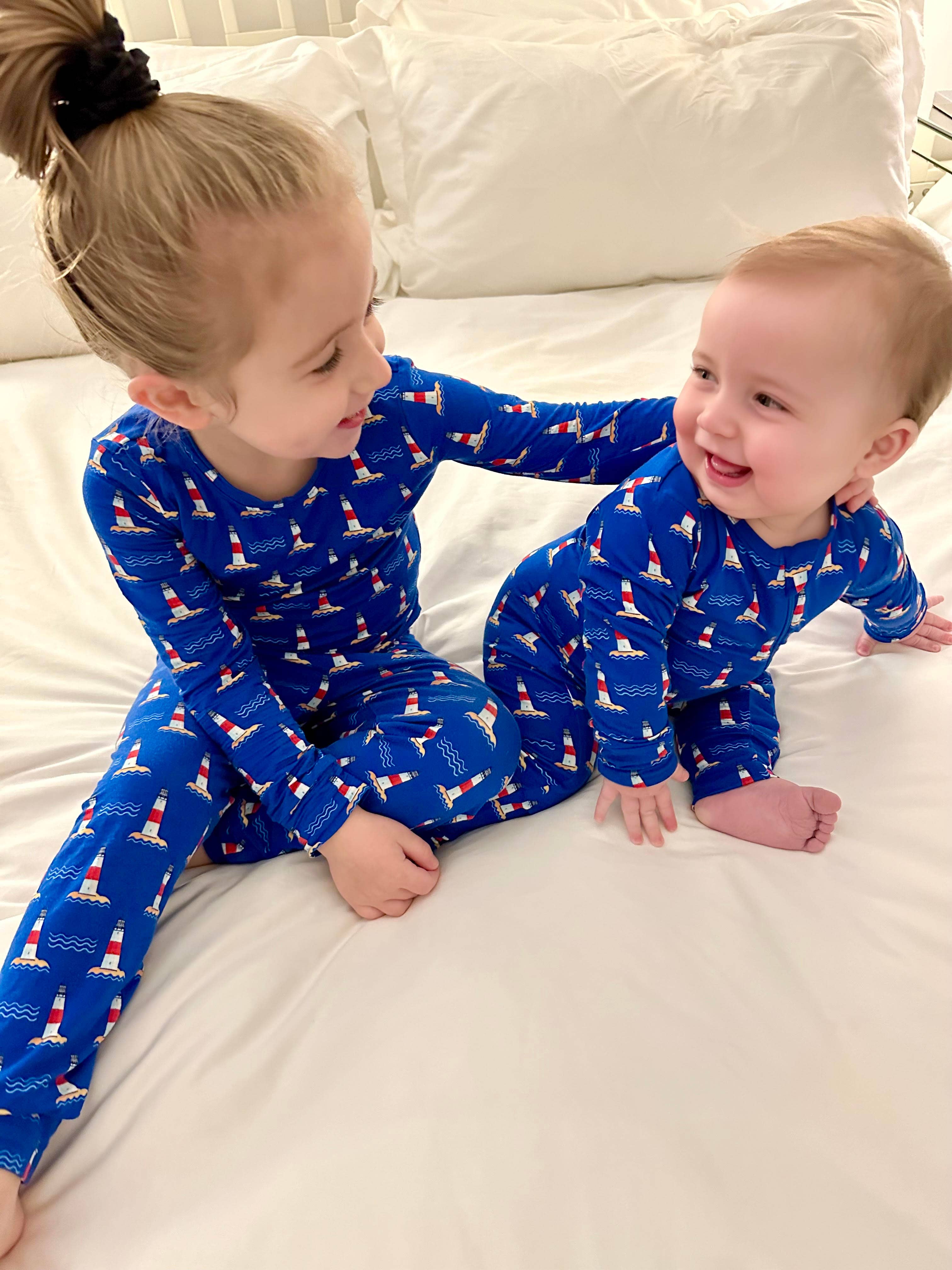 Lighthouse Zippered Romper