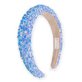 Padded Headband - Chunky Sequin | Blue