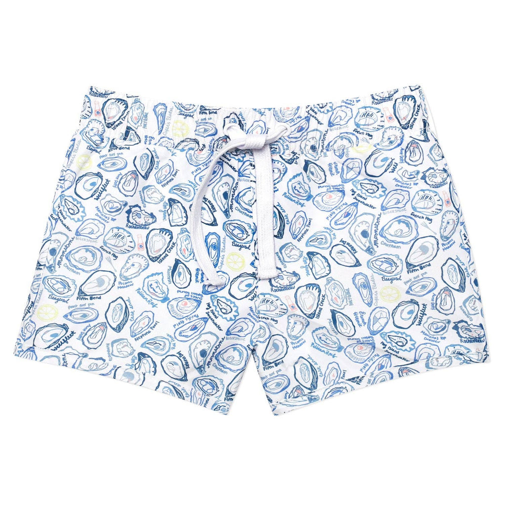 Oysters Boy's Swim Short - Pear Blue