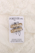 Mini Hair Clips - Gold Glitter