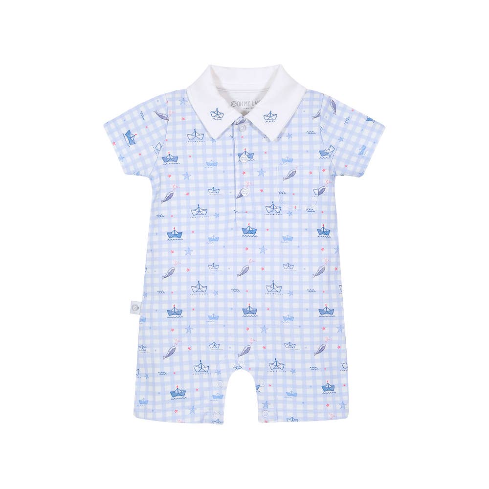 Sailors Pima Baby Romper