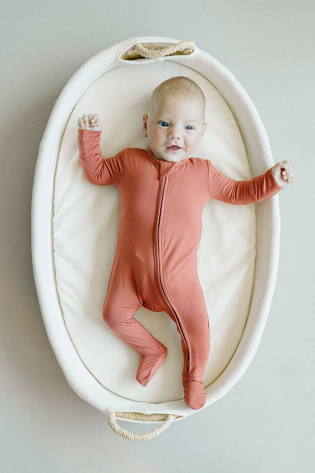 Zip Footie | Fog Grey