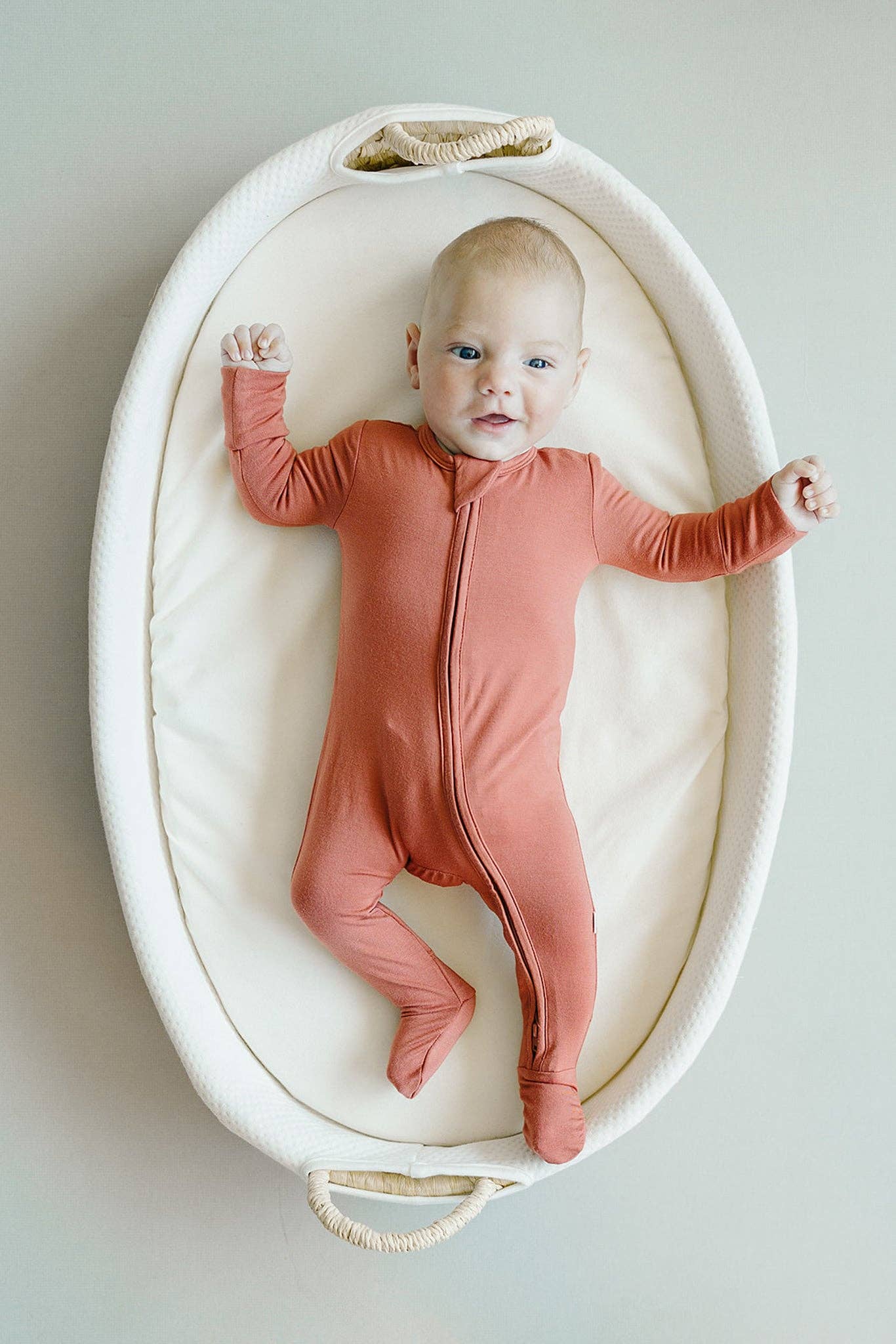 Zip Footie | Fog Grey