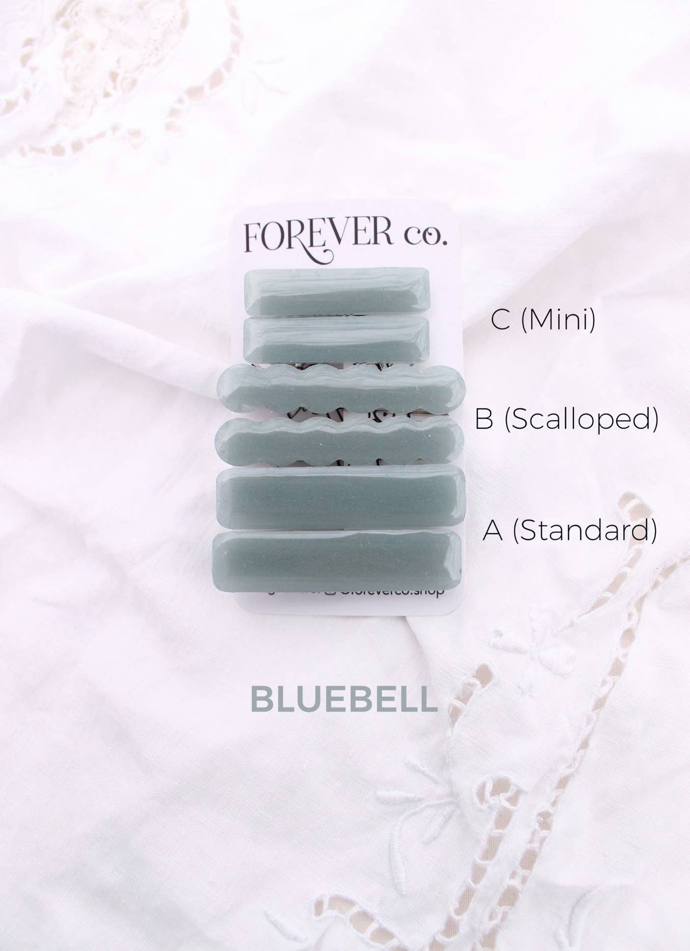 Mini Hair Clips - Sage