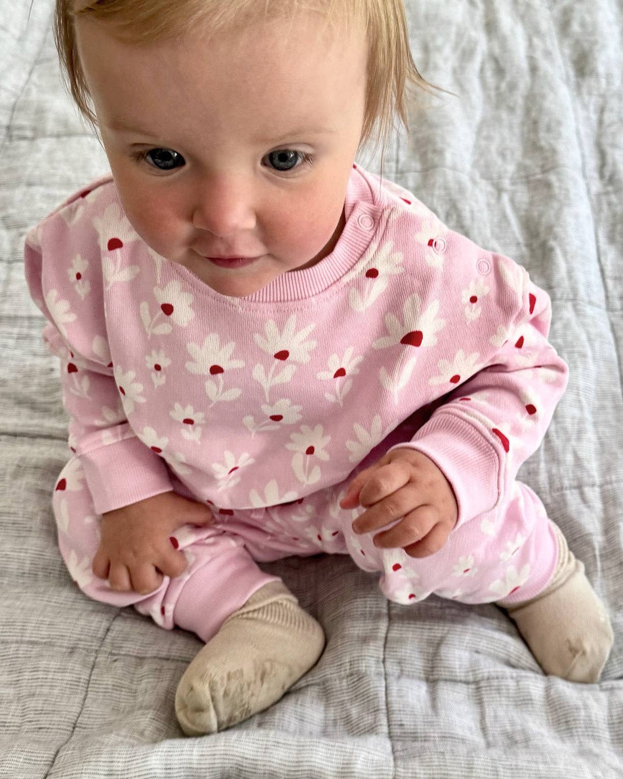 Baby Sweatpants - Flower Field | Peony