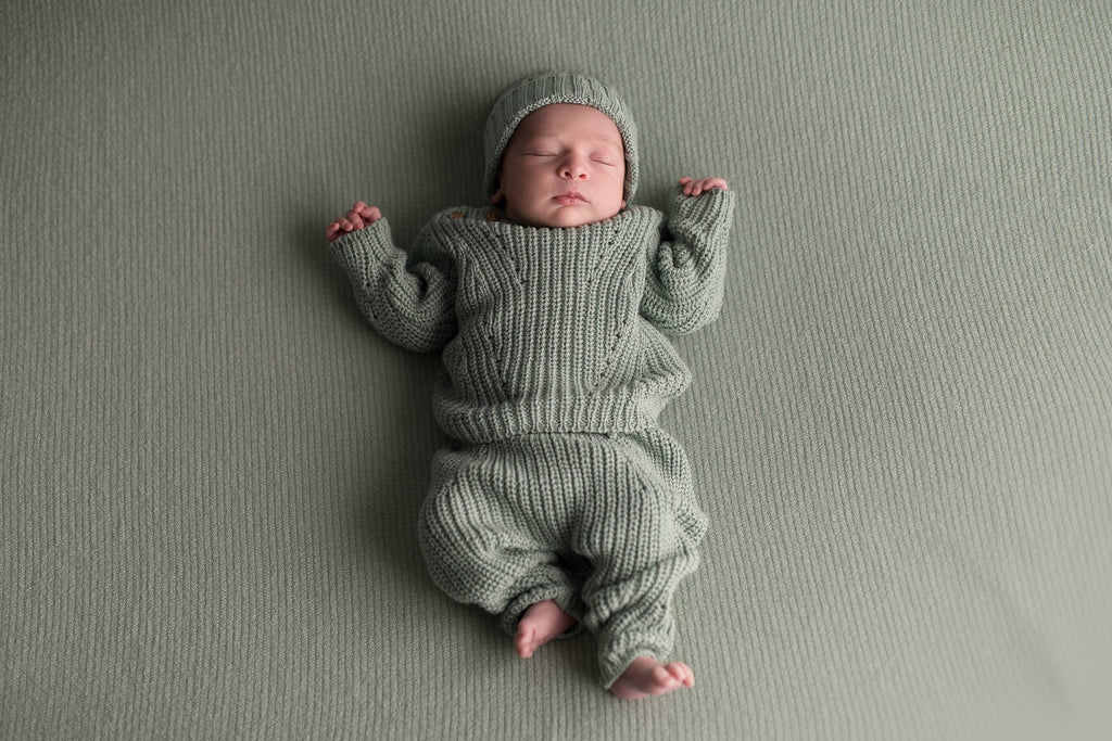 Organic Baby Hat in Mint