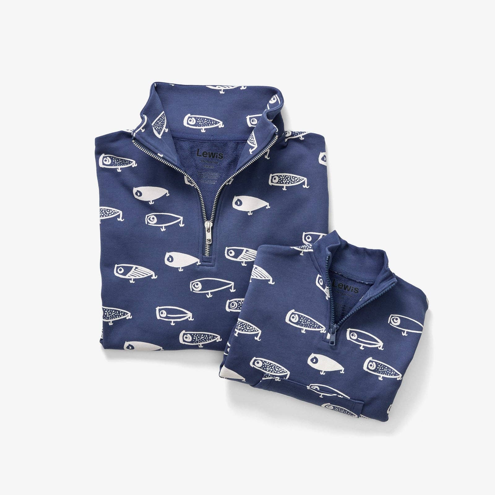 Quarter Zip - Lure | Denim