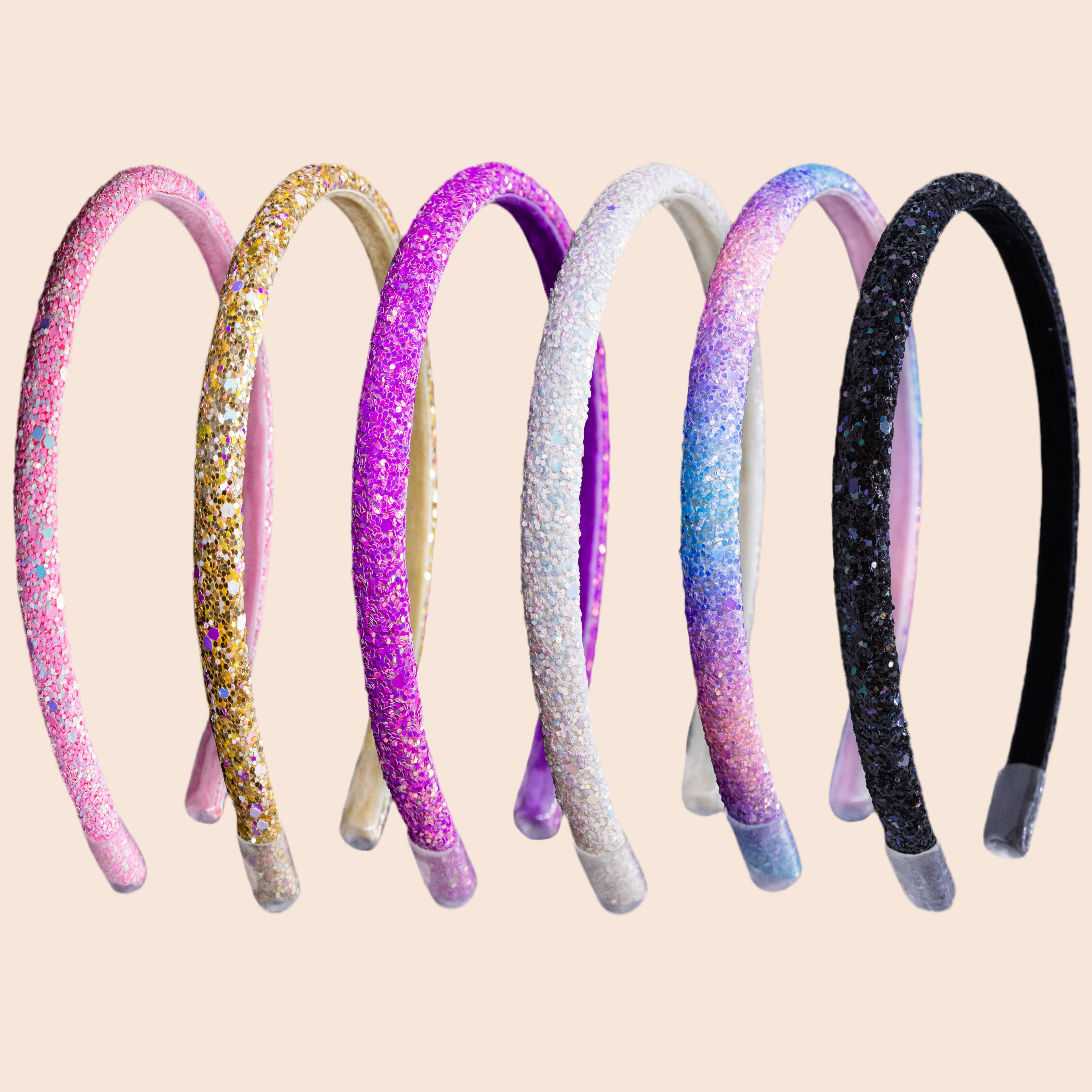 Thin Glitter Headband | Purple