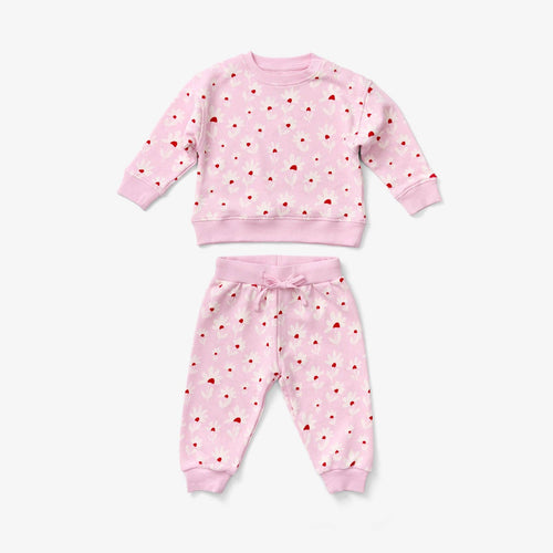 Baby Sweatshirt - Flower Field | Peony
