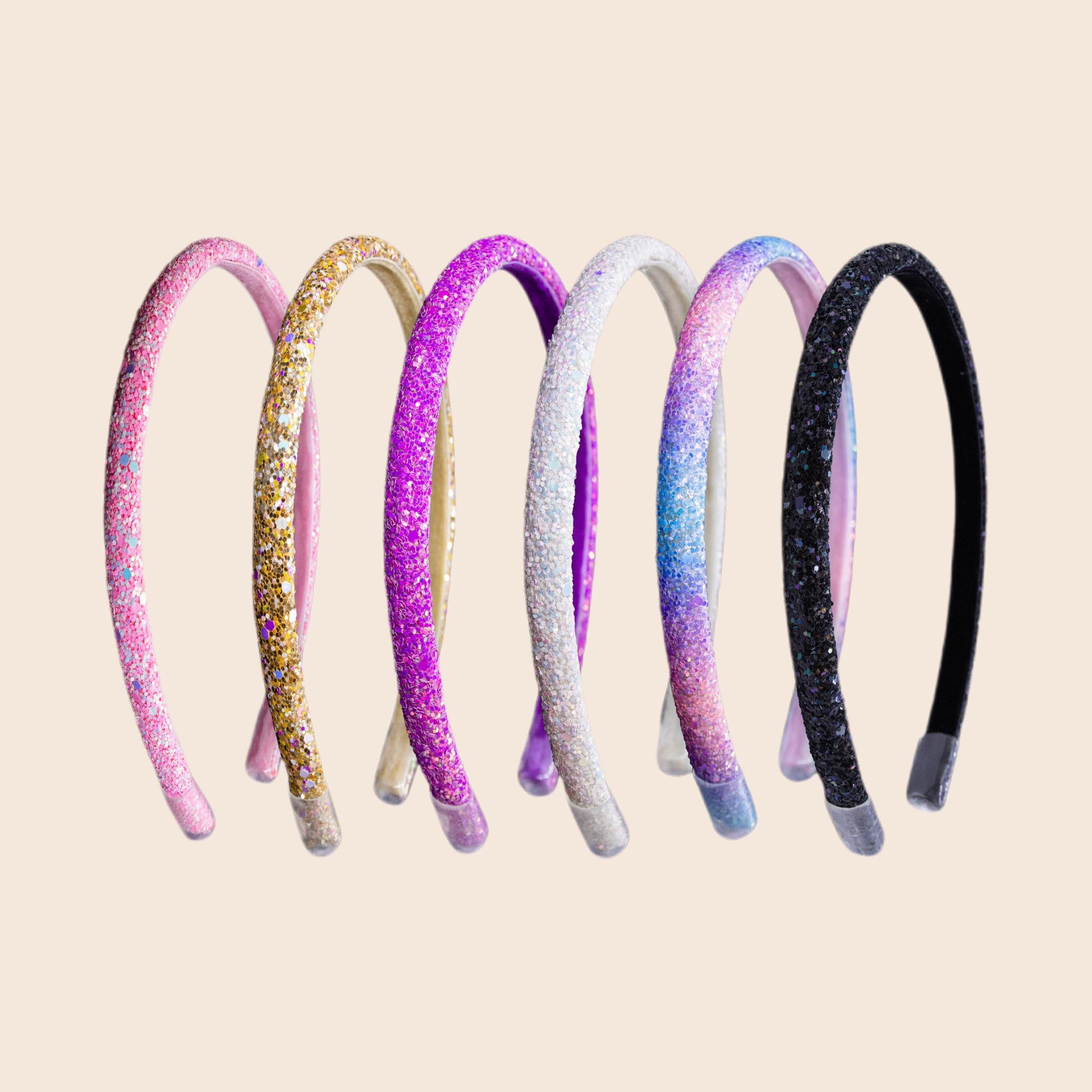 Thin Glitter Headband | Gold