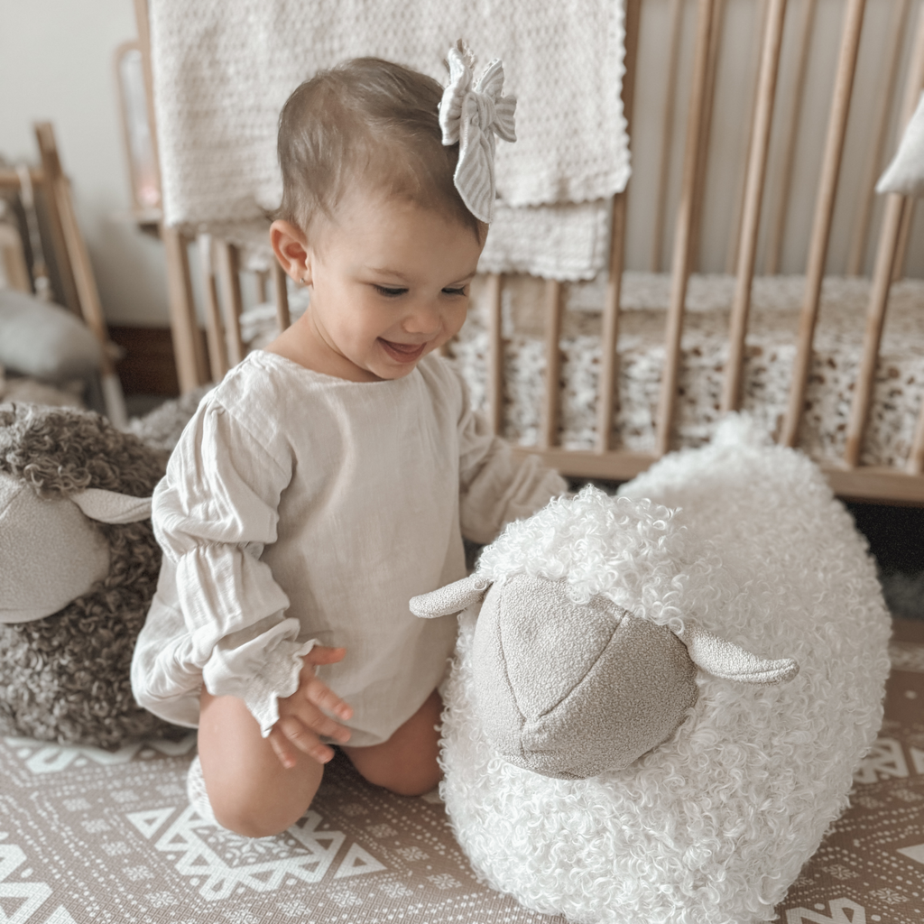 Baa Baa Sheep Pouff | Cream
