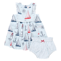 Baby Girls Courtina Dress Set - Nautical Adventure