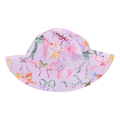 Baby Girls Sun Hat - Lavender Watercolor Bows