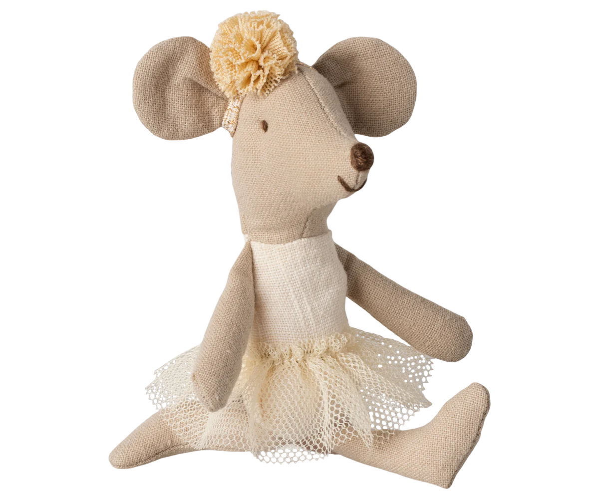 Ballerina mouse, Little sister - Off white