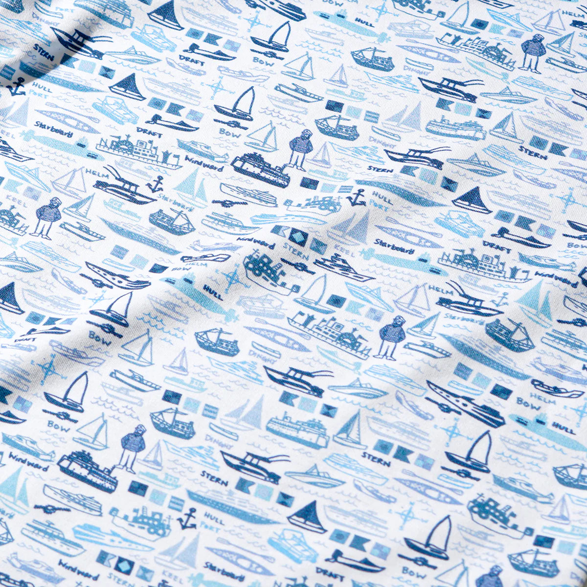 Boats Zip Baby Onesie