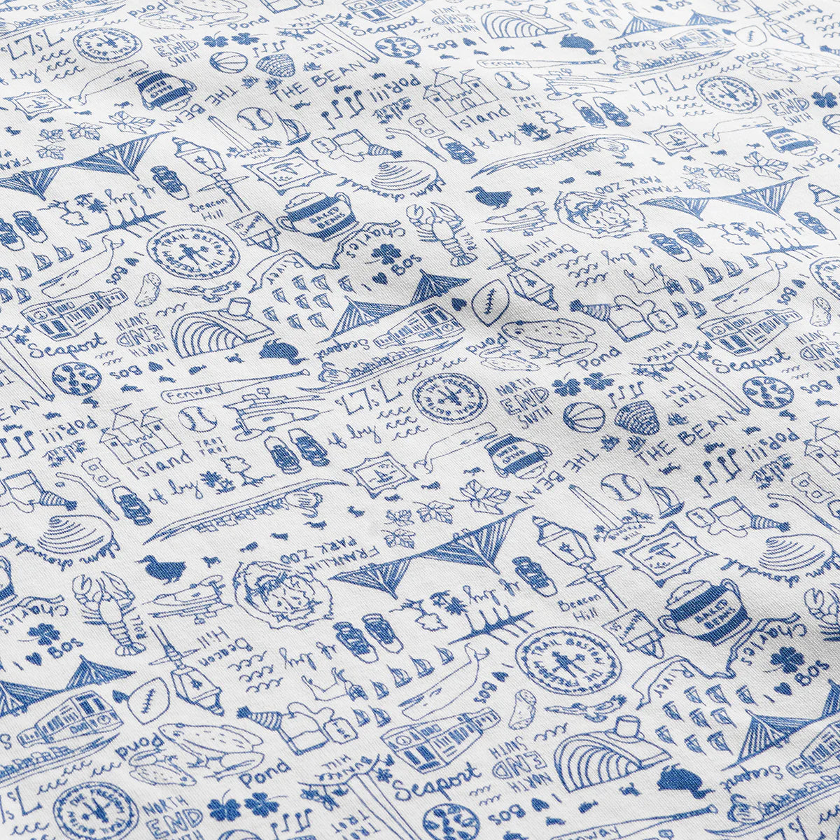 Boston Zip Baby Onesie - Sailor Blue