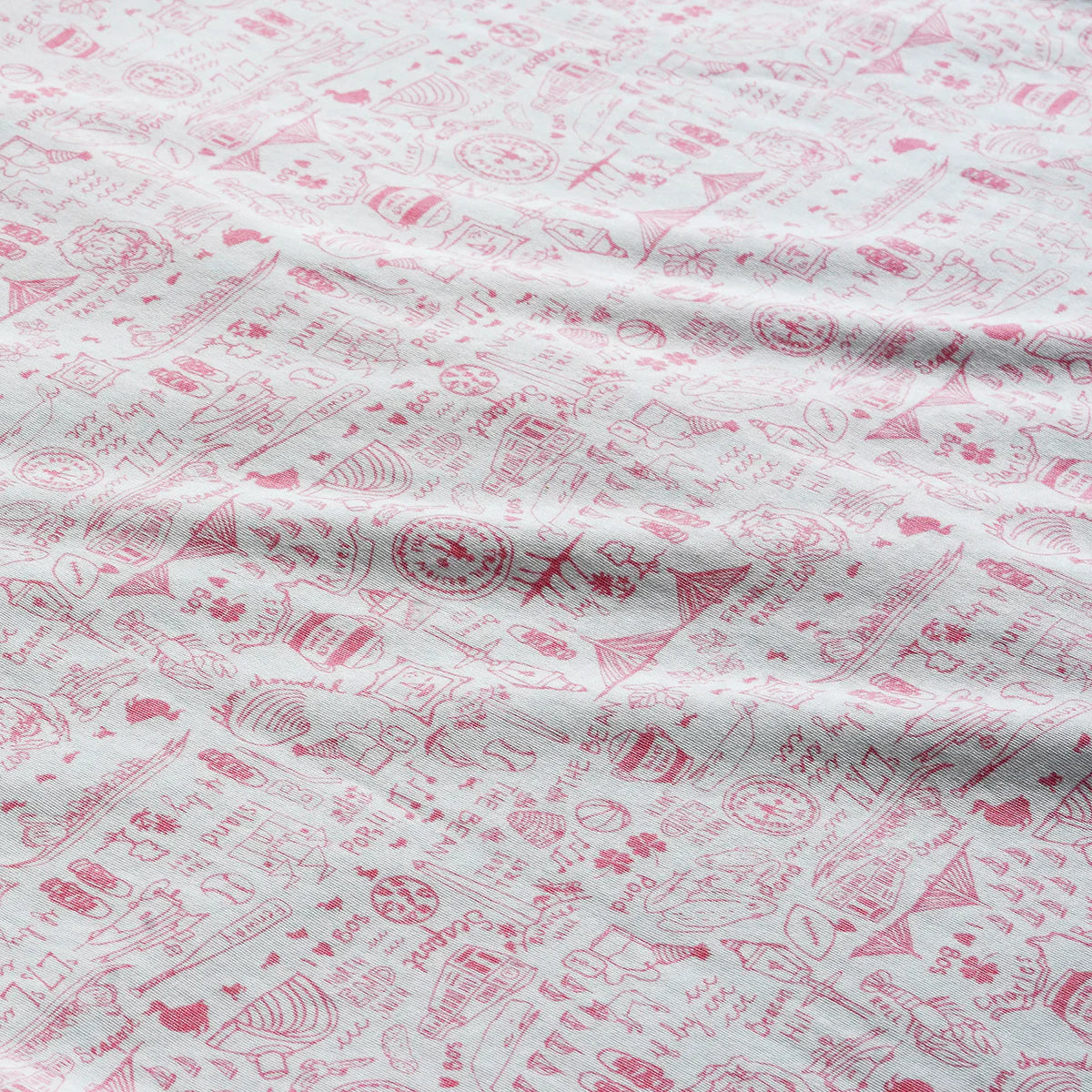 Boston Two Piece Kids Pajamas - Strawberry Ice Cream Pink