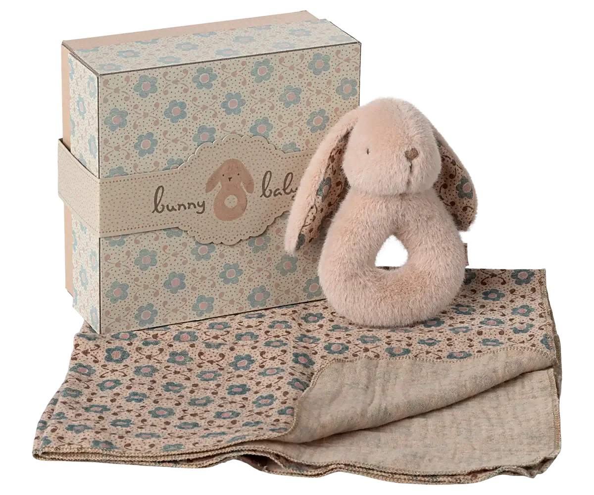 Rabbit Rattle Set - Powder