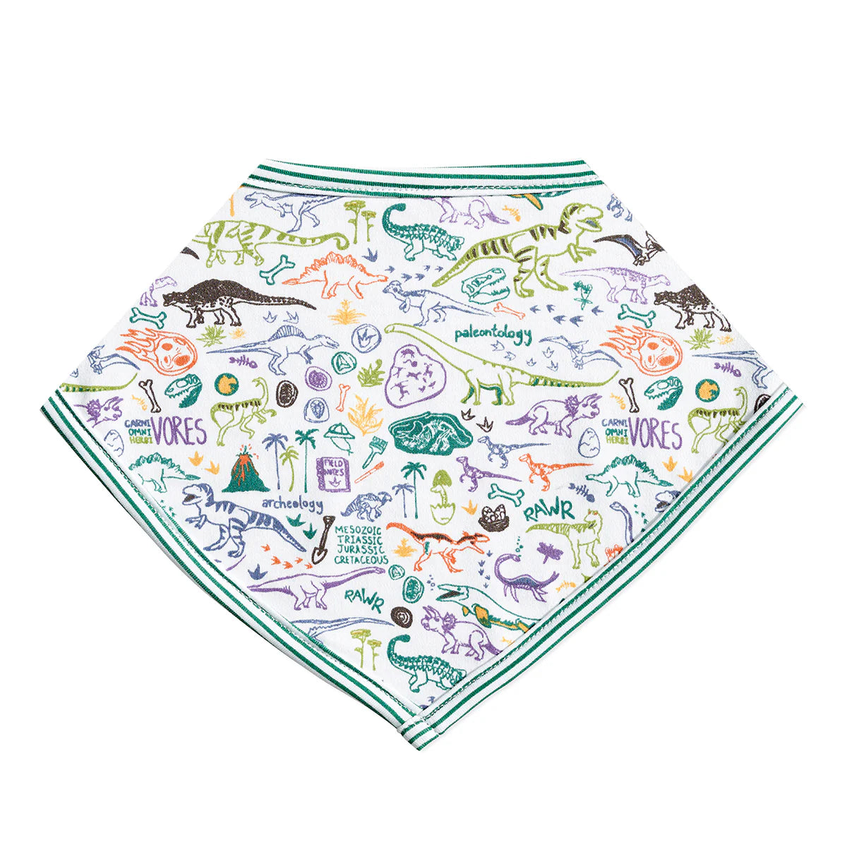 Dino Bandana Baby Bib