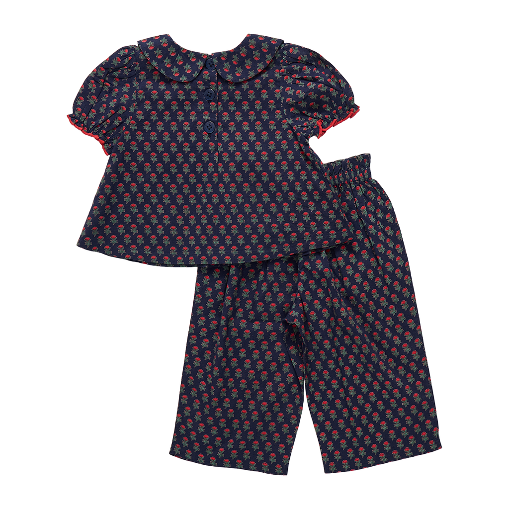 Baby Girls Dawson 2-Piece Set - Navy Carnation