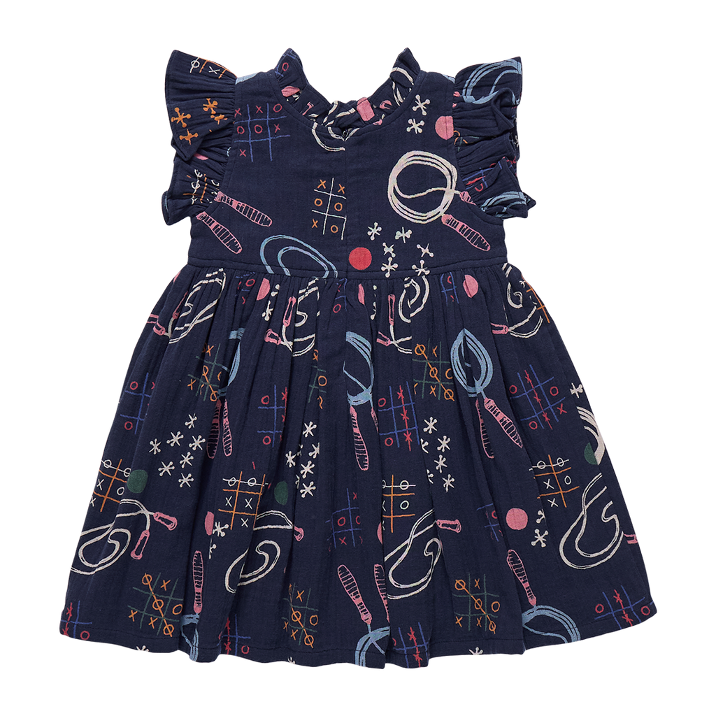 Girls Jennifer Dress - Tic Tac Toe
