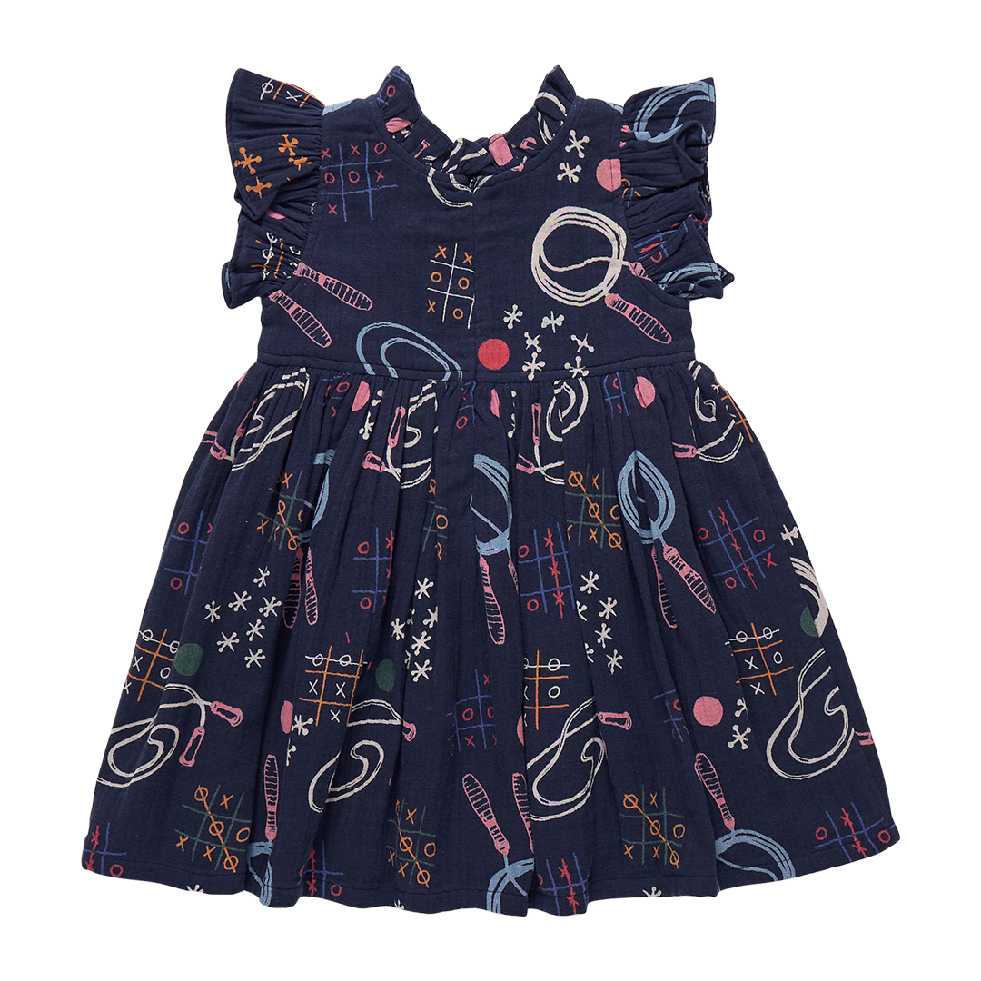 Girls Jennifer Dress - Tic Tac Toe