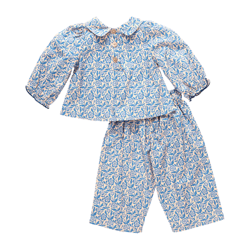 Baby Girls Dawson 2-Piece Set - Blue Climbing Floral