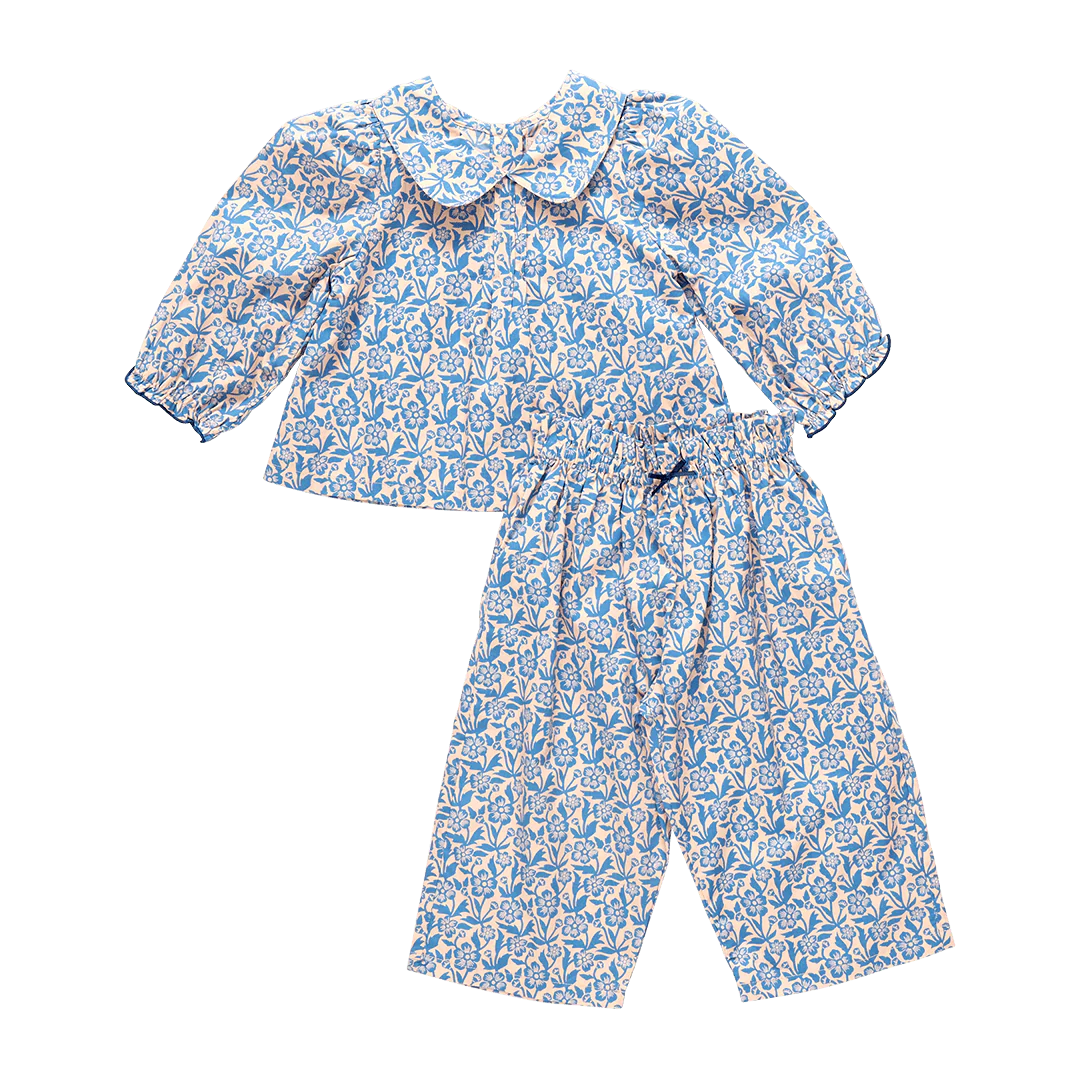 Baby Girls Dawson 2-Piece Set - Blue Climbing Floral