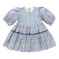 Girls Maribelle Dress - Blue Climbing Floral