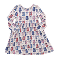Girls Bamboo Steph Dress - Ballet Slippers