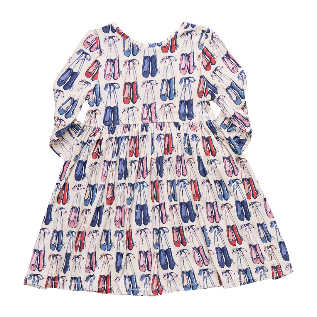Girls Bamboo Steph Dress - Ballet Slippers