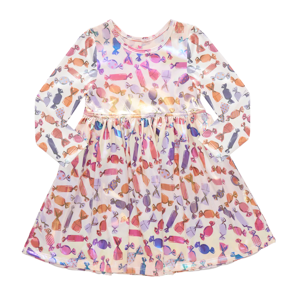 Girls Lame Steph Dress - Halloween Candy