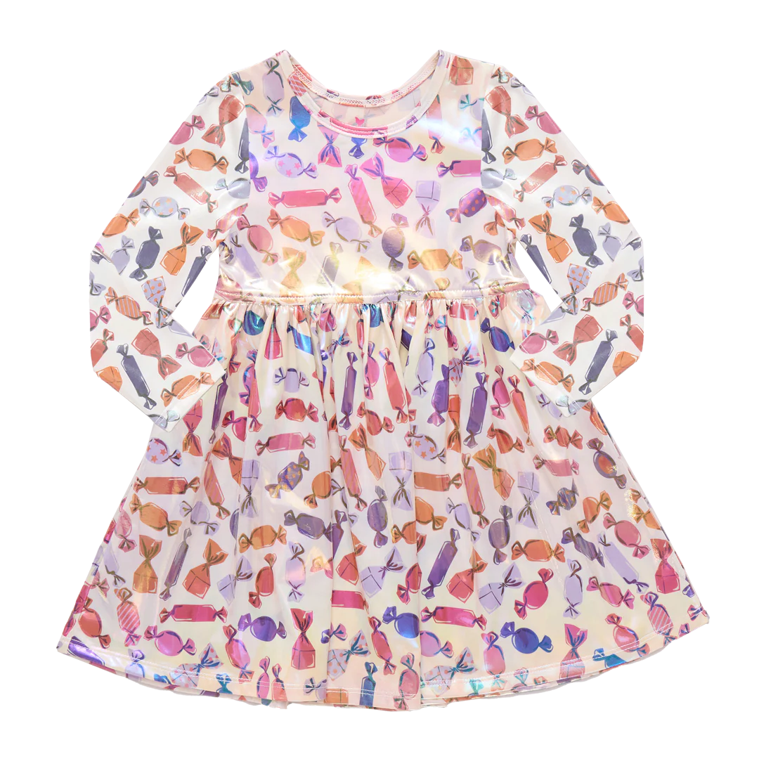 Girls Lame Steph Dress - Halloween Candy