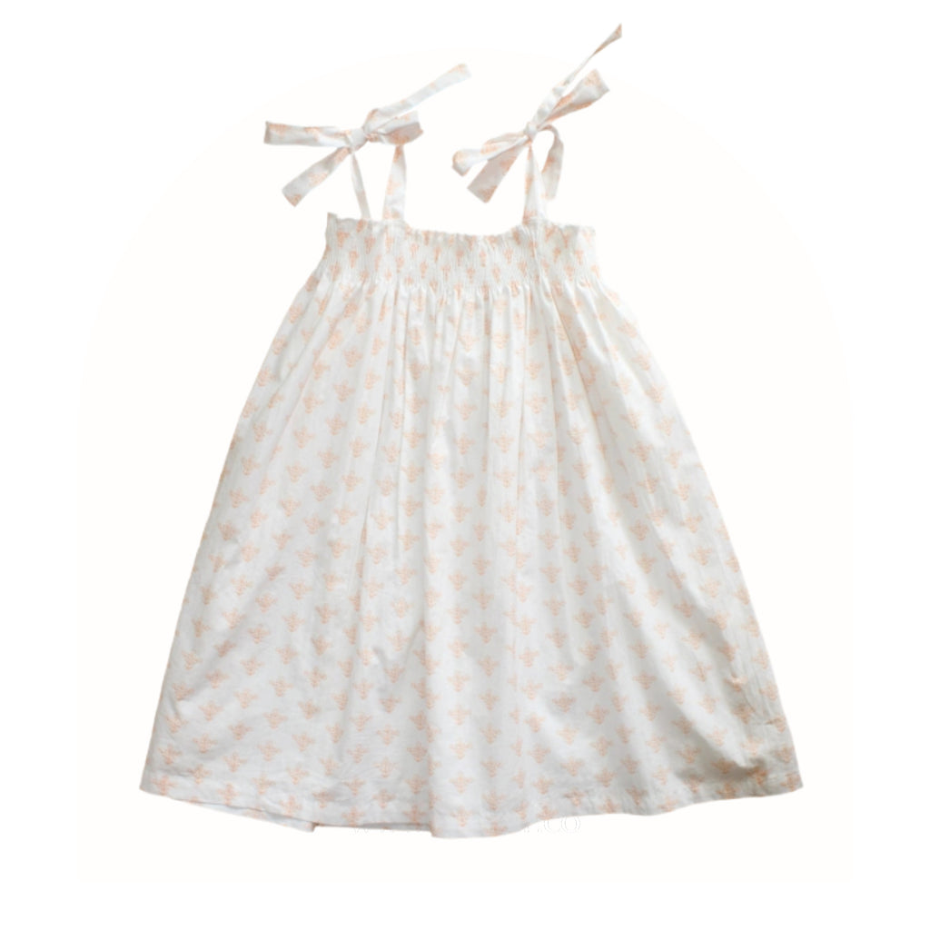 Smocked Dress in Tulip